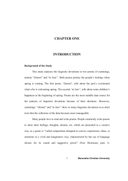 chapter one introduction