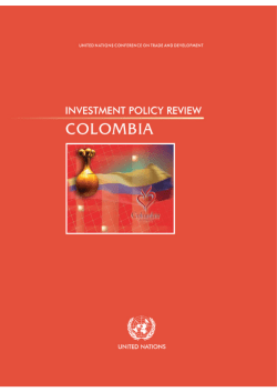 Investment Policy Review of Colombia