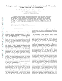 Probing the cosmic ray mass composition in the knee region through