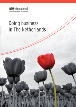 Doing business in The Netherlands