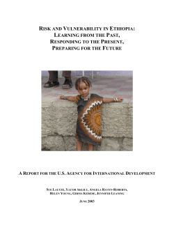 Risk and Vulnerability in Ethiopia: Learning From the Past
