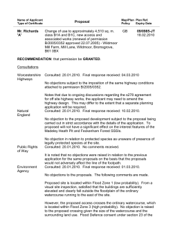 Proposal Mr. Richards `A` Change of use to approximately 4,510 sq