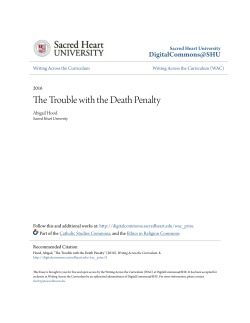 The Trouble with the Death Penalty
