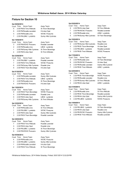 Fixture for Section 10