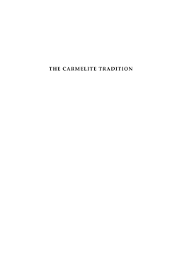 The CarmeliTe TradiTion