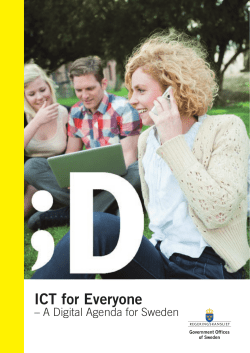 ICT for Everyone - Government Offices of Sweden
