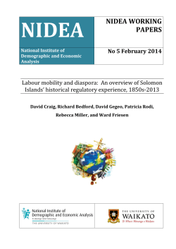 Labour mobility and diaspora: An overview of