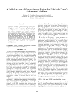 A Unified Account of Conjunction and
