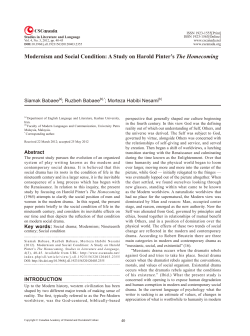 Modernism and Social Condition: A Study on Harold