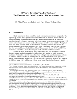 If Your`e Tweeting This, It`s Too Late