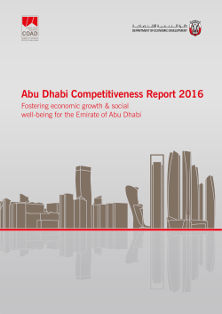 Abu Dhabi Competitiveness Report 2016
