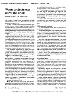 Water Projects Can Solve the Crisis