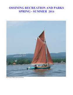 ossining recreation and parks spring - summer 2014