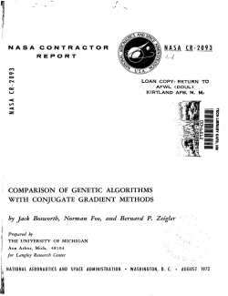 Comparison of GenetiC Algorithms with Conjugate Gradient Methods