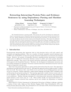 Extracting Interacting Protein Pairs and Evidence Sentences by