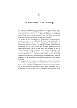 The Taxation of Labour Earnings