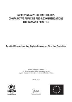 improving asylum procedures