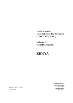Evaluation of International Trade Centre (UNCTAD/WTO) Volume 3
