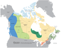 Cordillera Interior Plains Canadian Shield Canadian Shield Hudson