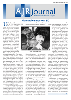 Feb - The Association of Jewish Refugees