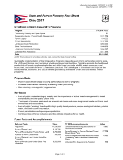 Ohio State and Private Forestry Fact Sheet 2017