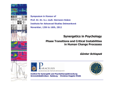 Synergetics in Psychology