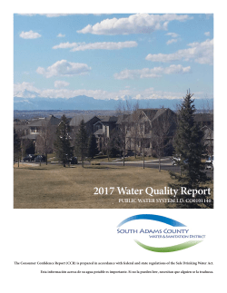 2016 Water Quality Report