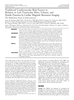 Traditional Cardiovascular Risk Factors in Relation to Left