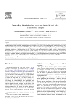 Controlling Rhododendron ponticum in the British Isles: an