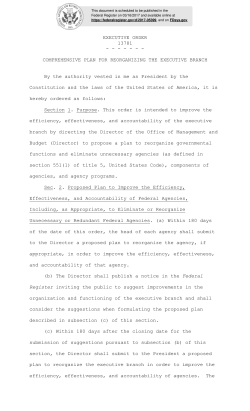 EXECUTIVE ORDER 13781 - - - - - -