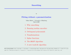 Smoothing Fitting without a parametrization
