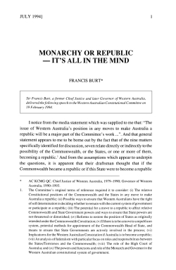 monarchy or republic