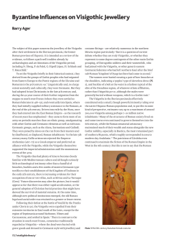 Byzantine Influences on Visigothic Jewellery