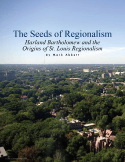 The Seeds of Regionalism