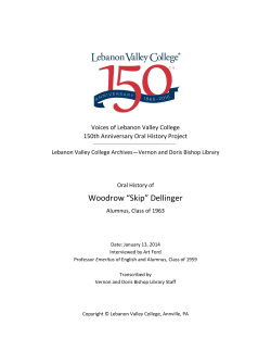READ NOW - Lebanon Valley College