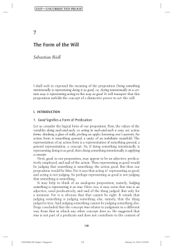 7 The Form of the Will