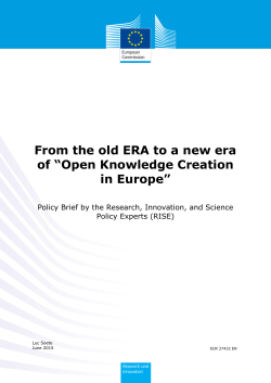 From the old ERA to a new era of &ldquo;Open