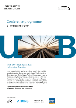 The progamme is available as a