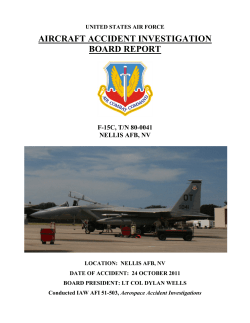 AIRCRAFT ACCIDENT INVESTIGATION BOARD REPORT