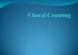 Choral Counting - Robertson Road School