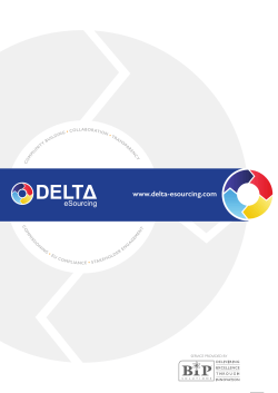 Delta: E-sourcing Factsheet