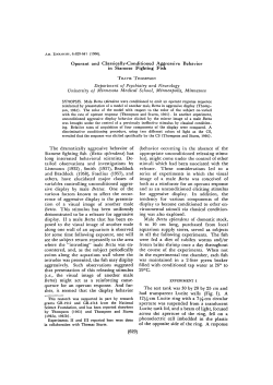 Operant and Classically-Conditioned Aggressive Behavior in