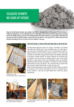 Cellulose exhibits no signs of fatigue
