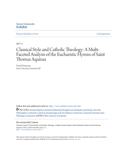 Classical Style and Catholic Theology: A Multi-Faceted
