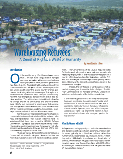 Warehousing Refugees Campaign Materials