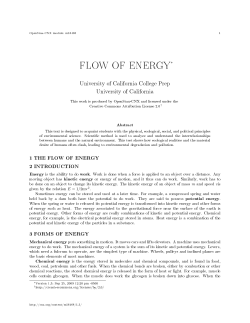 flow of energy