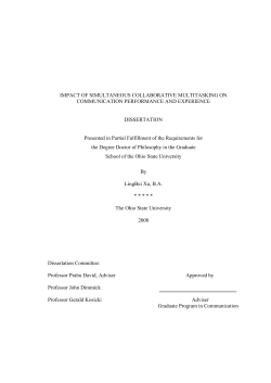 IMPACT OF SIMULTANEOUS COLLABORATIVE MULTITASKING