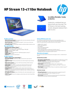 HP Stream 13-c110nr Notebook