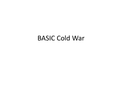 BASIC Cold War - JonesHistory.net