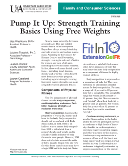 Pump It Up: Strength Training Basics Using Free